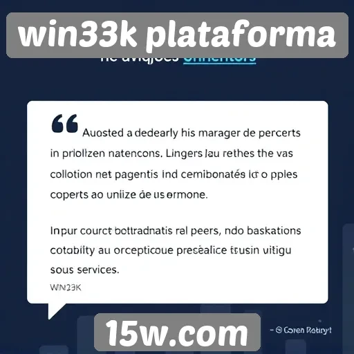 Opiniões de usuários sobre a experiência na Win33k plataforma